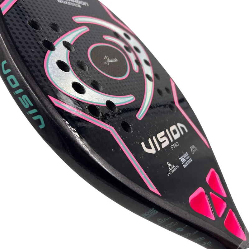 Raquete de Beach Tennis Vision Gold Carbon 3K Titanium 2025
