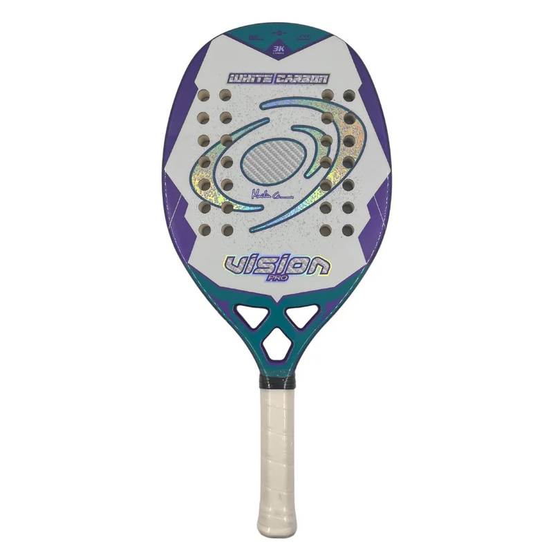 Raquete de Beach Tennis Vision White Carbon 2025