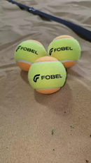 Kit Pack Bolas De Beach Tennis Fobel 3un Amarelo