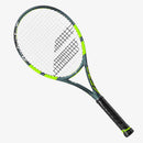 Raquete Babolat Pure Aero 98 305g 2026 - cinza metálico com amarelo fluo - vista frontal